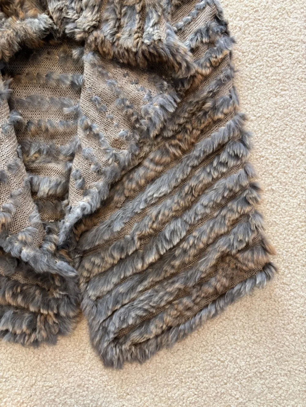 Mitchie’s Fur Open Front Vest One Size